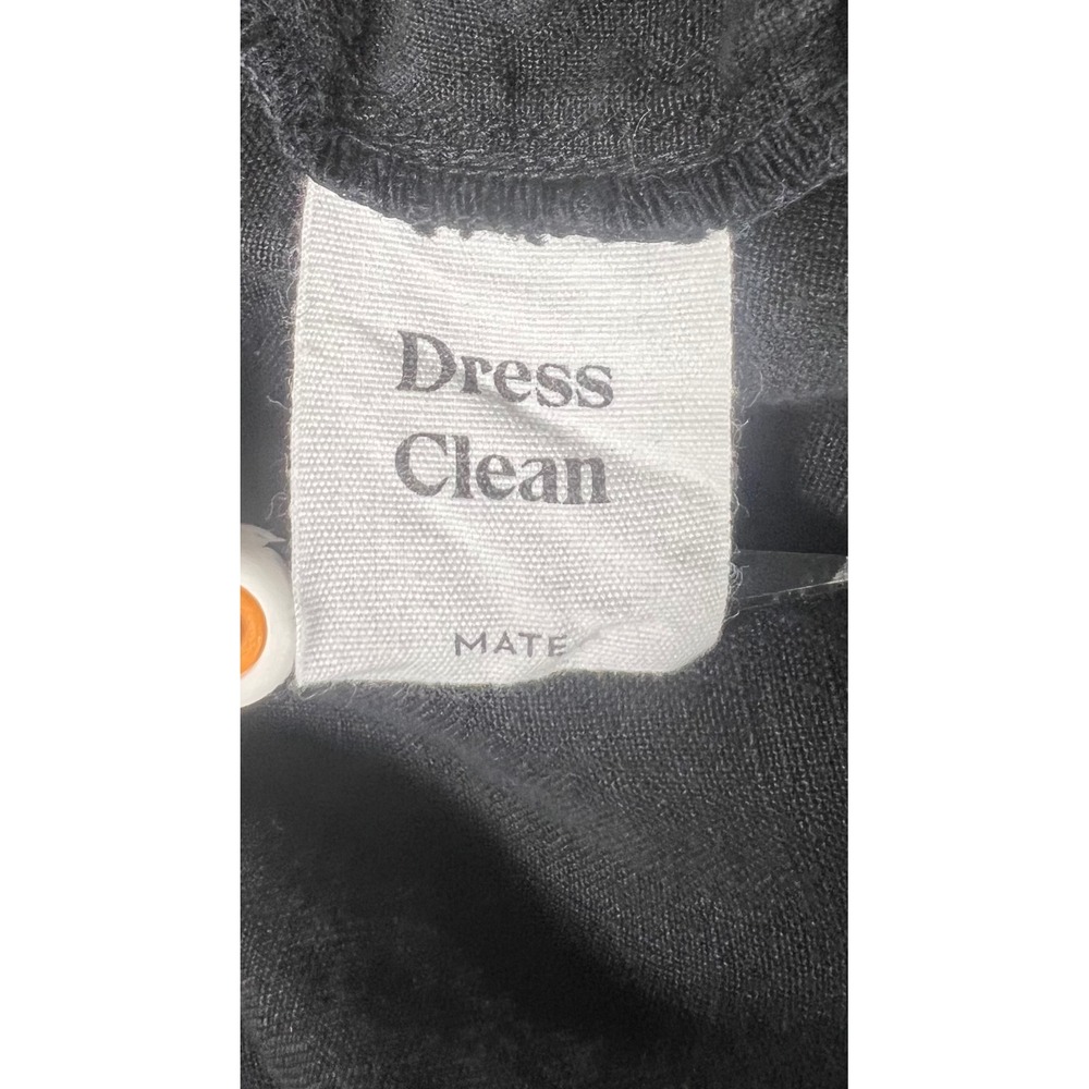 MATE the Label Womens Black Organic Cotton Canvas Pants Dress Clean Elastic L - Picture 3 of 8